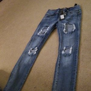 Roma Studio distressed skinny Jean's